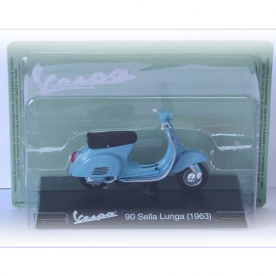 Machetă moto Magazine Models [1:18] - Vespa 1963 90 Sella Lunga - Blue